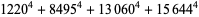 1220^4+8495^4+13060^4+15644^4