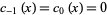 c_(-1)(x)=c_0(x)=0