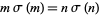 msigma(m)=nsigma(n)