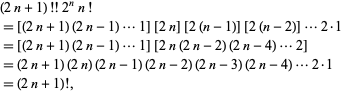 Double Factorial From Wolfram Mathworld