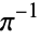 pi^(-1)