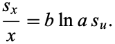  (s_x)/x=blnas_u. 