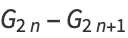 G_(2n)-G_(2n+1)