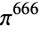 pi^(666)