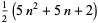 1/2(5n^2+5n+2)