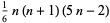 1/6n(n+1)(5n-2)