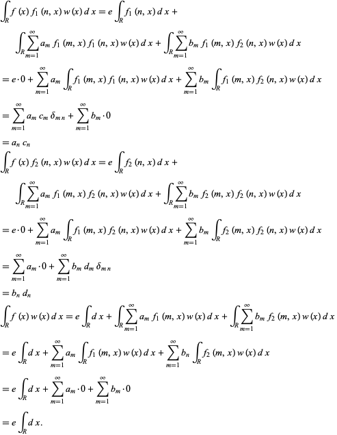 Generalized Fourier Series From Wolfram Mathworld