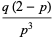 (q(2-p))/(p^3)