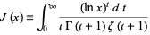  J(x)=int_0^infty((lnx)^tdt)/(tGamma(t+1)zeta(t+1)) 