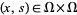 (x,s) in Omega×Omega