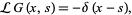  LG(x,s)=-delta(x-s) となる関数と定義されるように、負の符号をつけたものも比較的よく見かけます。 