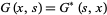  G(x,s)=G^*(s.) となるように随伴対称性を満たします。x) 