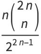 (n(2n; n))/(2^(2n-1))