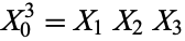 X_0^3=X_1X_2X_3