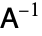 A^(-1)