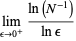 lim_(epsilon->0^+)(ln(N^(-1)))/(lnepsilon)