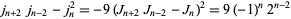  j_(n+2)j_(n-2)-j_n^2=-9(J_(n+2)J_(n-2)-J_n)^2=9(-1)^n2^(n-2) 