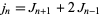  j_n=J_(n+1)+2J_(n-1) 