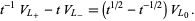  t^(-1)V_(L_+)-tV_(L_-)=(t^(1/2)-t^(-1/2))V_(L_0). 