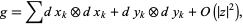  g=sumdx_k tensor dx_k+dy_k tensor dy_k+O(|z|^2), 