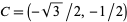 C=(-sqrt(3)/2,-1/2)