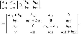 Kronecker Sum -- from Wolfram MathWorld