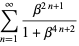 sum_(n=1)^(infty)(beta^(2n+1))/(1+beta^(4n+2))