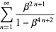 sum_(n=1)^(infty)(beta^(2n+1))/(1-beta^(4n+2))