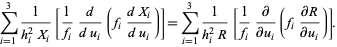  sum_(i=1)^31/(h_i^2x_i)=sum_(i=1)^31/(h_i^2R). 