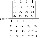 intersection of line and plane calculator