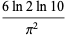 (6ln2ln10)/(pi^2)