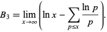  sum_(n<=x)Omega(n)=xlnlnx+B_2x+o(x) 