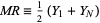  MR=1/2(Y_1+Y_N) 