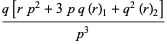 (q[rp^2+3pq(r)_1+q^2(r)_2])/(p^3)