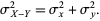  sigma_(X-Y)^2=sigma_x^2+sigma_y^2. 