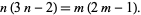  n(3n-2)=m(2m-1). 