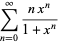 sum_(n=0)^(infty)(nx^n)/(1+x^n)