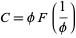  C=phiF(1/phi) 