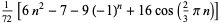 1/(72)[6n^2-7-9(-1)^n+16cos(2/3pin)]