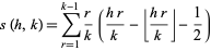  s(h,k)=sum_(r=1)^(k-1)r/k((hr)/k-|_(hr)/k_|-1/2) 