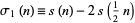  sigma_1(n)=s(n)-2s(1/2n) 