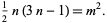  1/2n(3n-1)=m^2. 