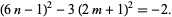  (6n-1)^2-3(2m+1)^2=-2. 