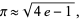  pi approx sqrt(4e-1), 