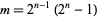  m=2^(n-1)(2^n-1) 