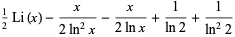 1/2Li(x)-x/(2ln^2x)-x/(2lnx)+1/(ln2)+1/(ln^22)