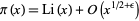  pi(x)=Li(x)+O(x^(1/2+epsilon)) 