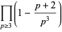 product_(p>=3)(1-(p+2)/(p^3))