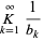 K_(k=1)^(infty)1/(b_k)