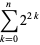 sum_(k=0)^(n)2^(2k)